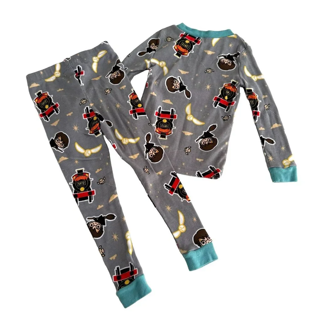 Harry Potter Toddler 2T Fall Winter Pajama Set Boy Girl 100% Cotton Snug Fit